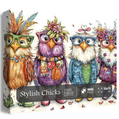 Stylish Chicks Jigsaw Puzzle 1000 Pieces