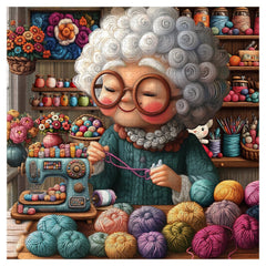Grandma’s Knitting World Jigsaw Puzzle 1000 Pieces