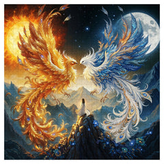 Sun Moon Phoenixes Jigsaw Puzzle 1000 Pieces