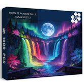 Moonlit Rainbow Falls Jigsaw Puzzle 1000 Pieces