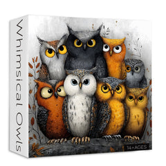 Whimsical Owls Jigsaw Puzzle 1000 Pieces