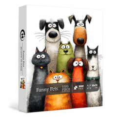 Funny Pets Jigsaw Puzzle 1000 Pieces