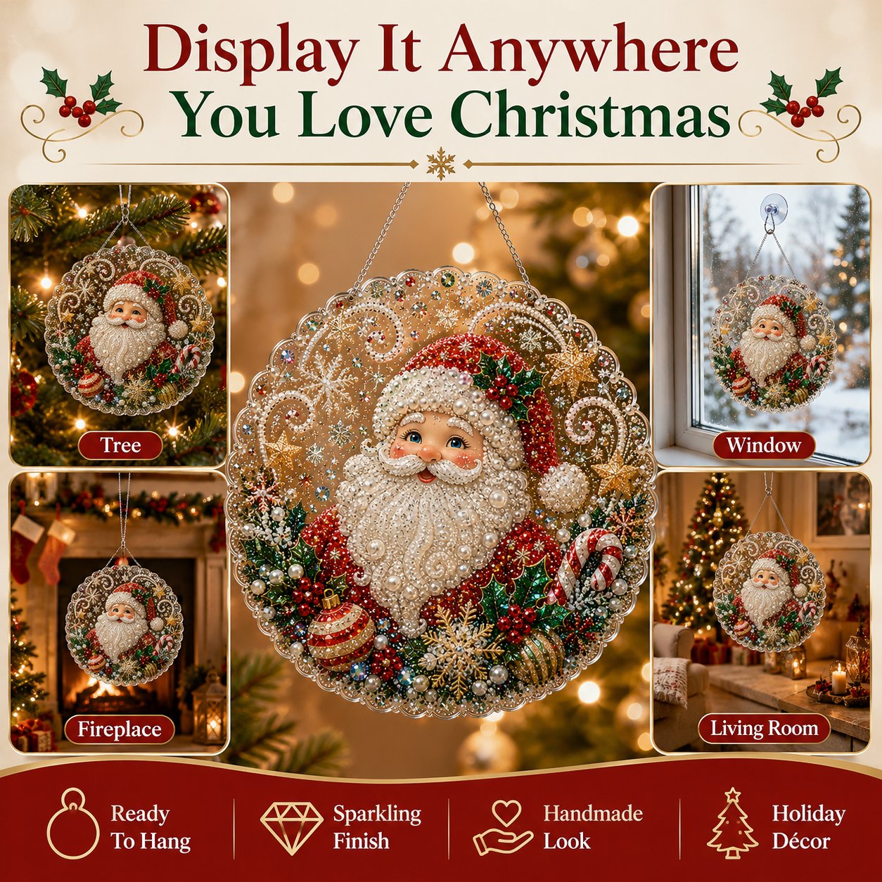 ✨ Christmas Pearl Art Hanging Ornament Kit🎅-- Free Shipping 🚚