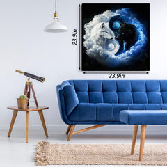 Yin Yang Wolves Jigsaw Puzzle 1000 Pieces