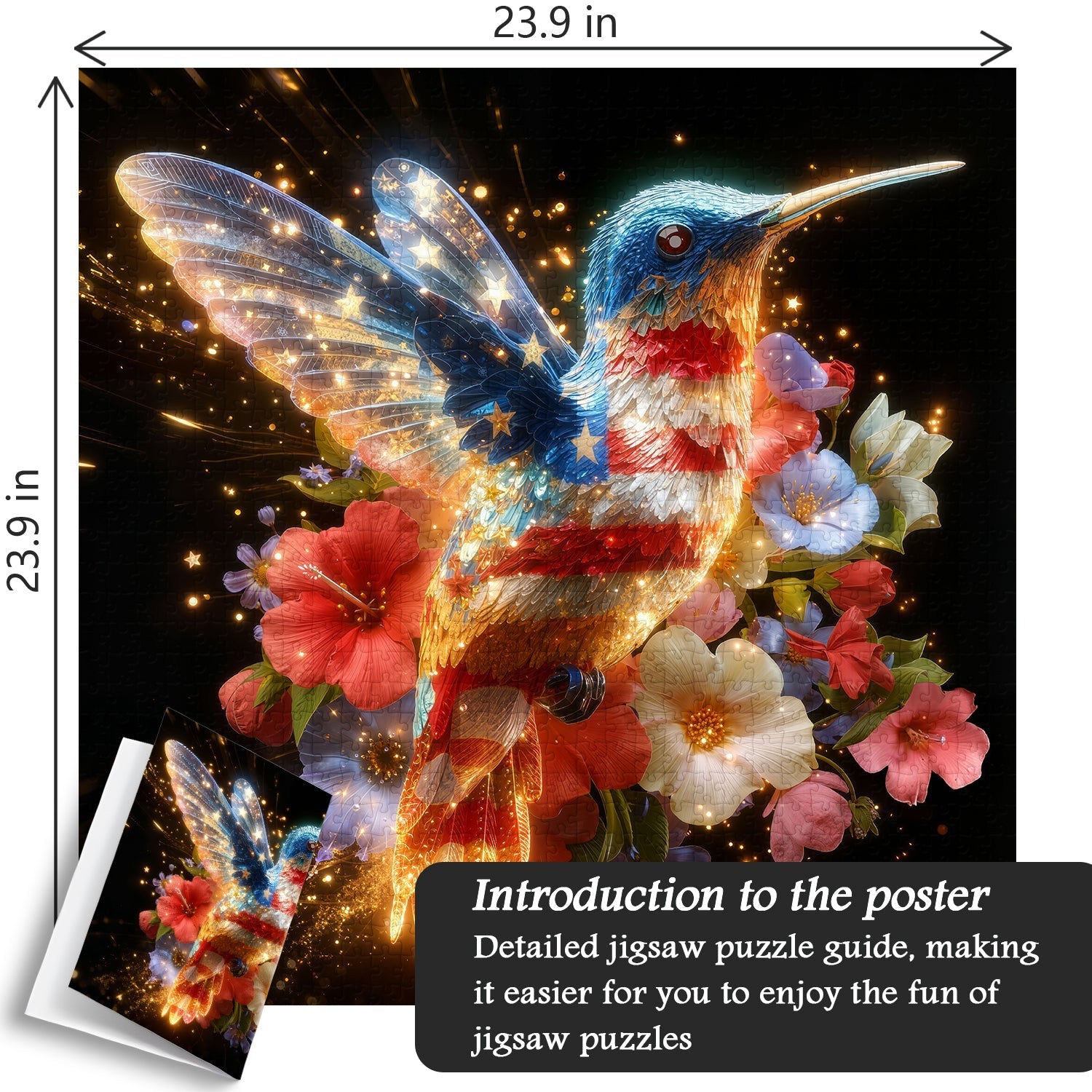 Freedom Hummingbird Jigsaw Puzzle 1000 Pieces