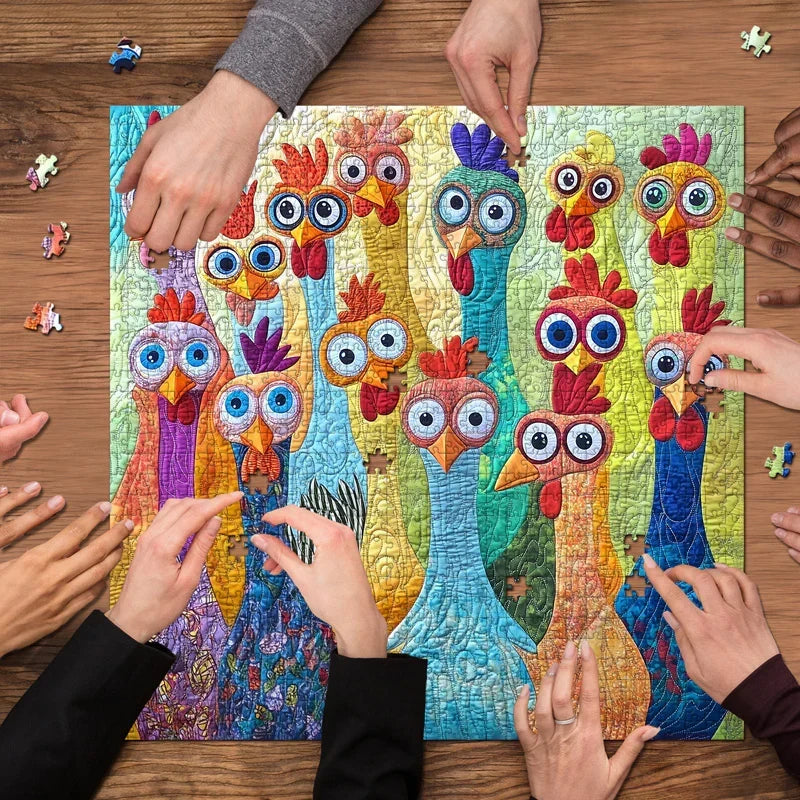 Happy Little Chickens Jigsaw Puzzle 1000 Pieces
