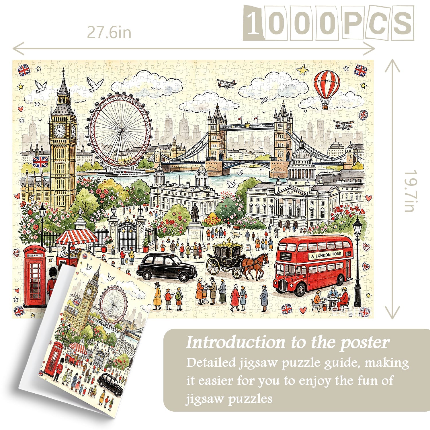 London City Wanderlust Jigsaw Puzzle 1000 Piece