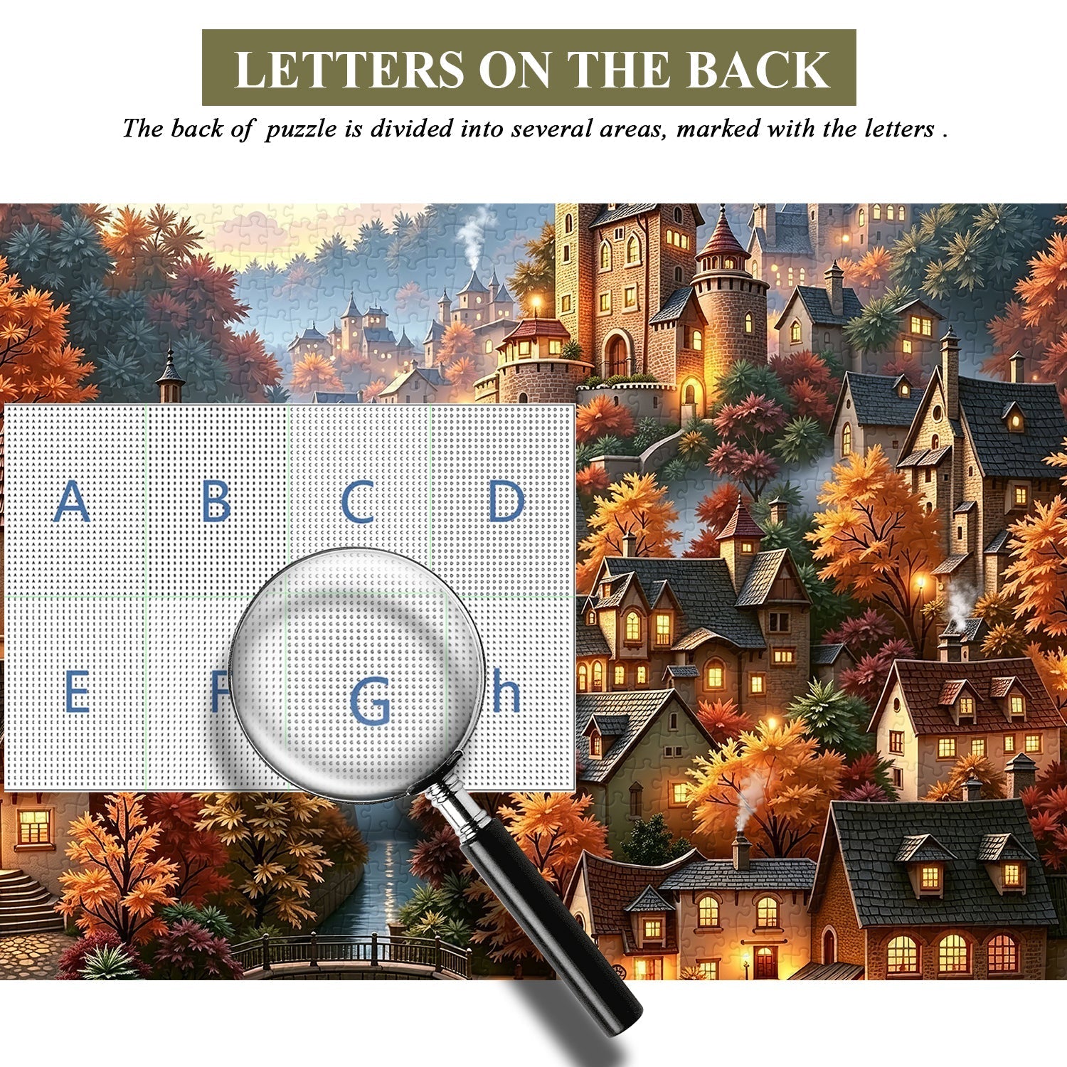 Autumn Mountain Hamlet  Jigsaw Puzzle 1000 Pieces