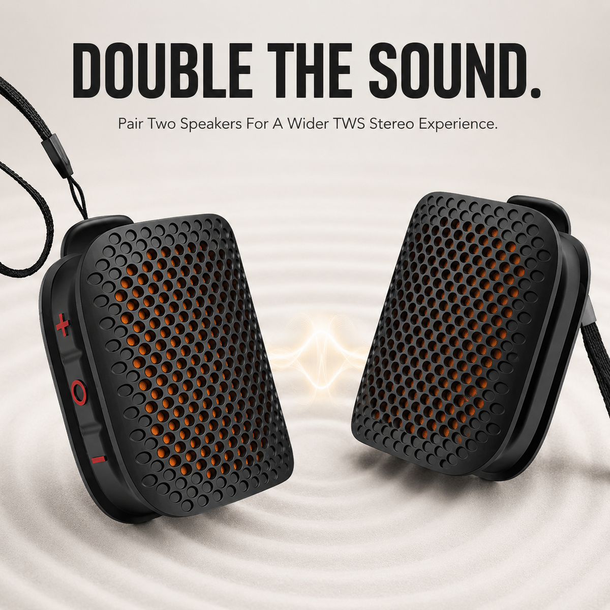 🔊 Magnetic Clip-On Bluetooth Speaker – IPX7 Waterproof, TWS Stereo & Ultra-Light 80g Wearable Design