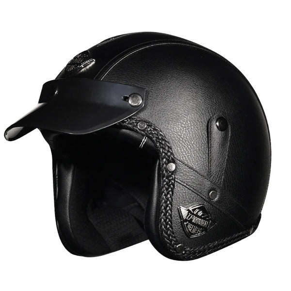 Retro jet motorcycle 3/4 riding helmet-I146
