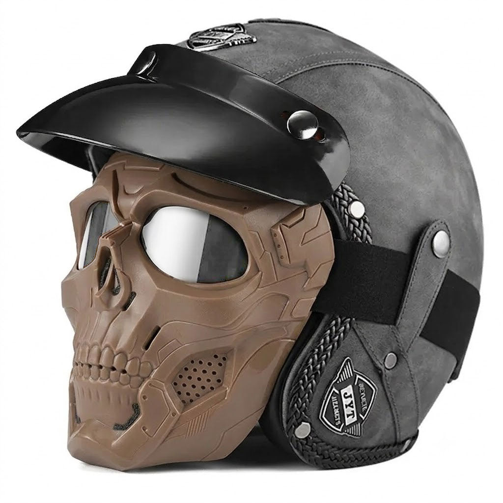 Retro jet motorcycle 3/4 riding helmet-I146