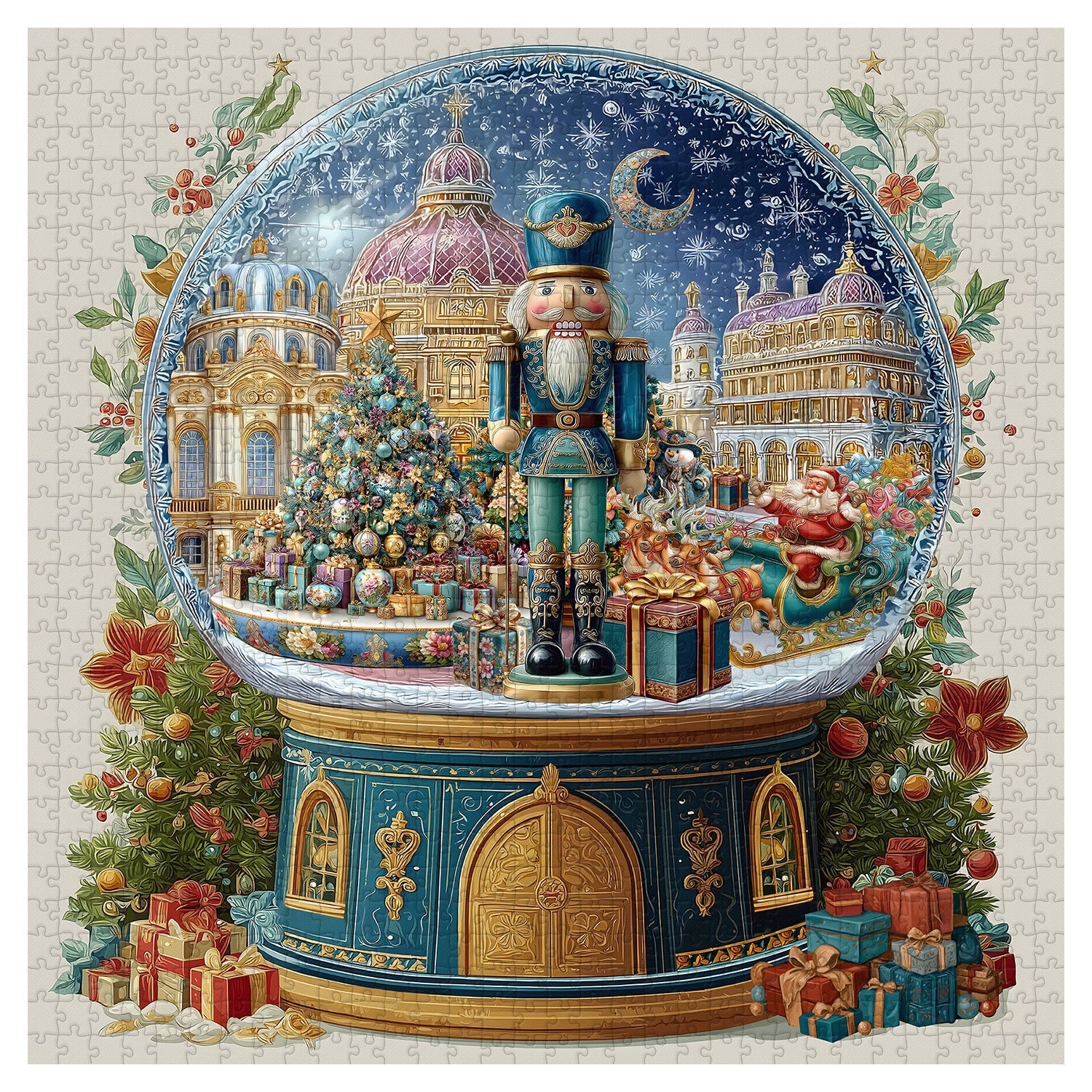 Christmas Nutcracker Globe Jigsaw Puzzle 1000 Piece