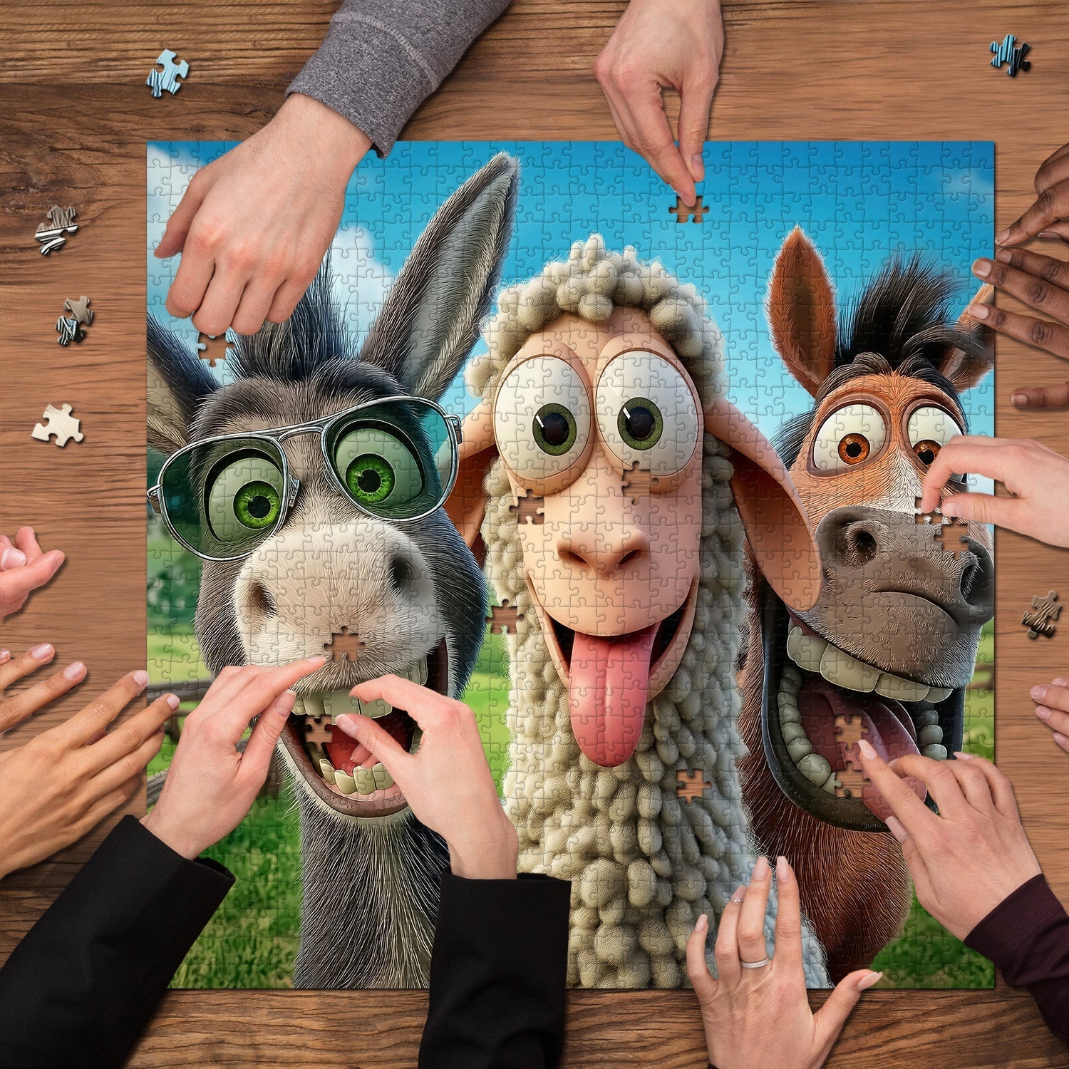 Laughing Ranch Jigsaw Puzzle 1000 Pieces