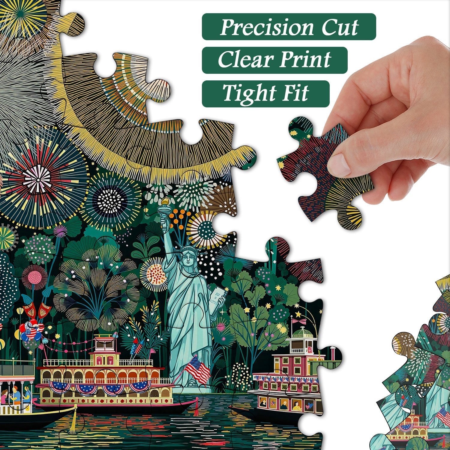 Fireworks Over Freedom Jigsaw Puzzle 1000 Pieces