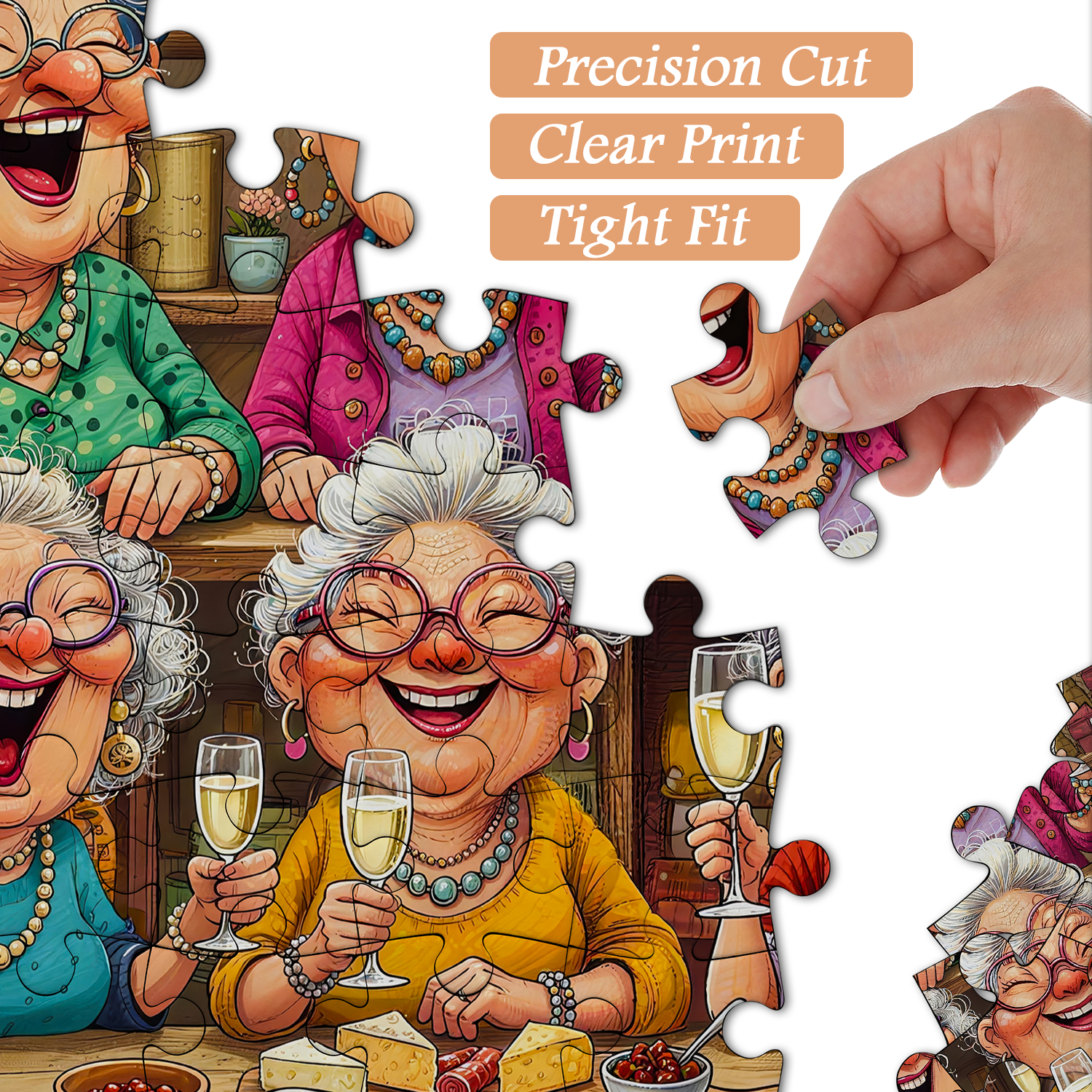 Tipsy Time with Besties Jigsaw Puzzle 1000 Pieces