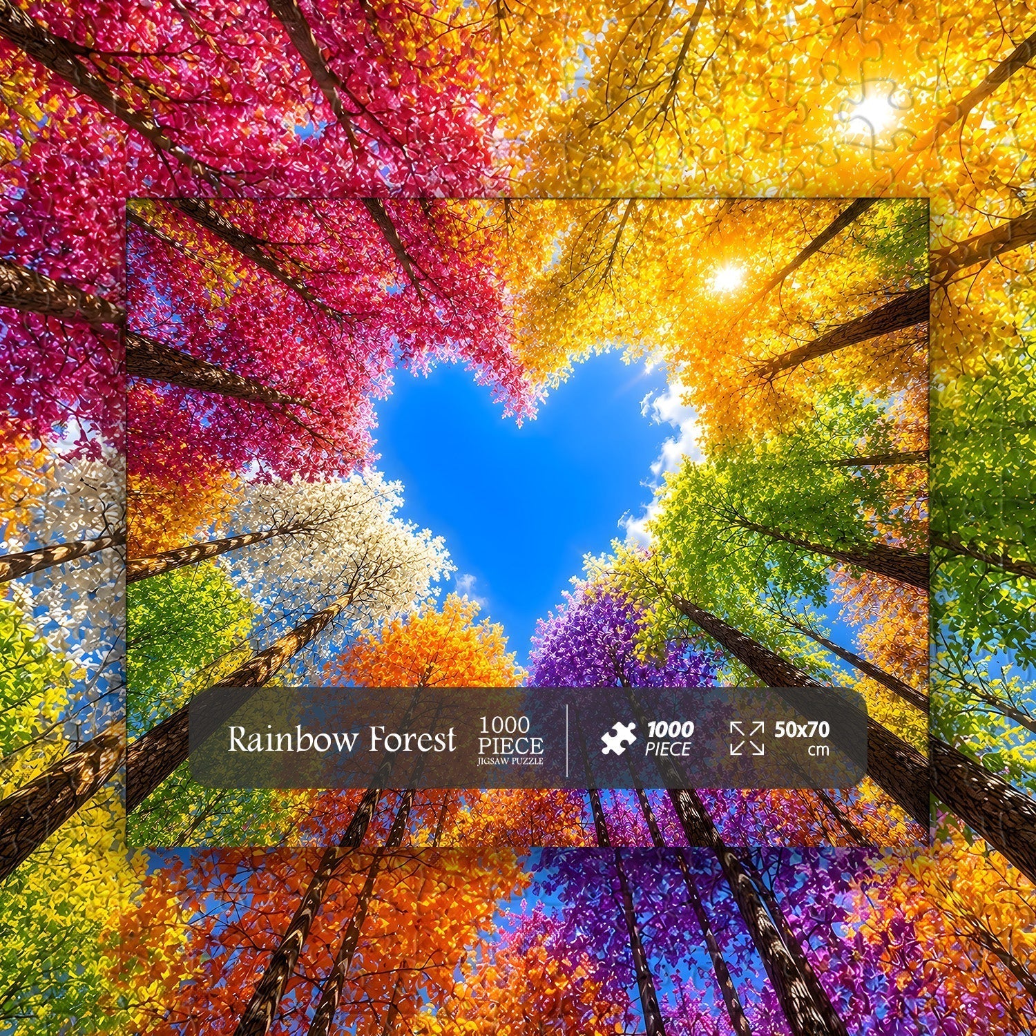 Rainbow Forest Jigsaw Puzzle 1000 Pieces