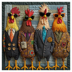 Runway Roosters Jigsaw Puzzle 1000 Pieces