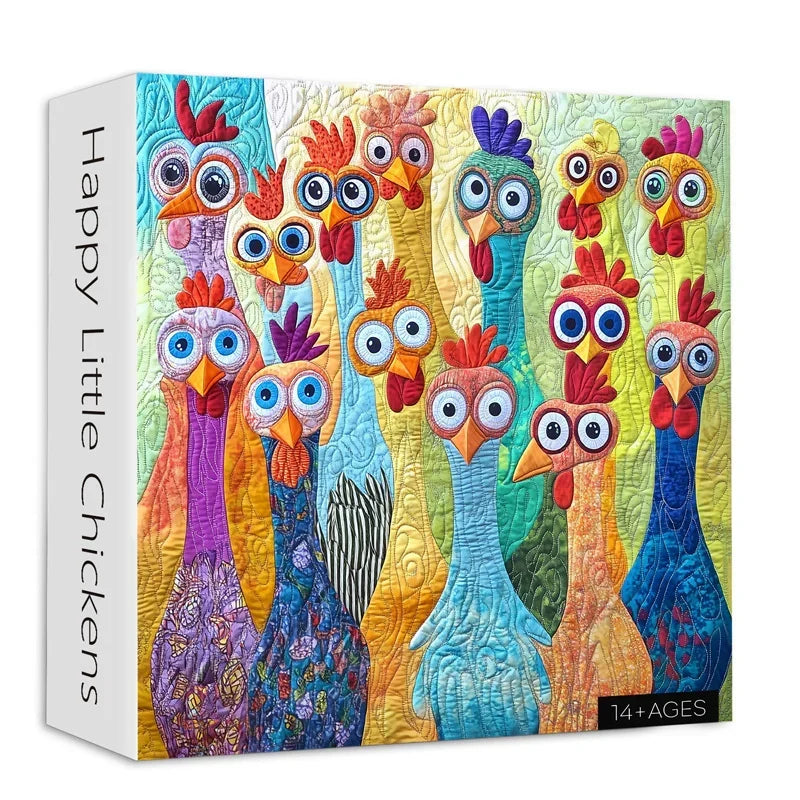 Happy Little Chickens Jigsaw Puzzle 1000 Pieces