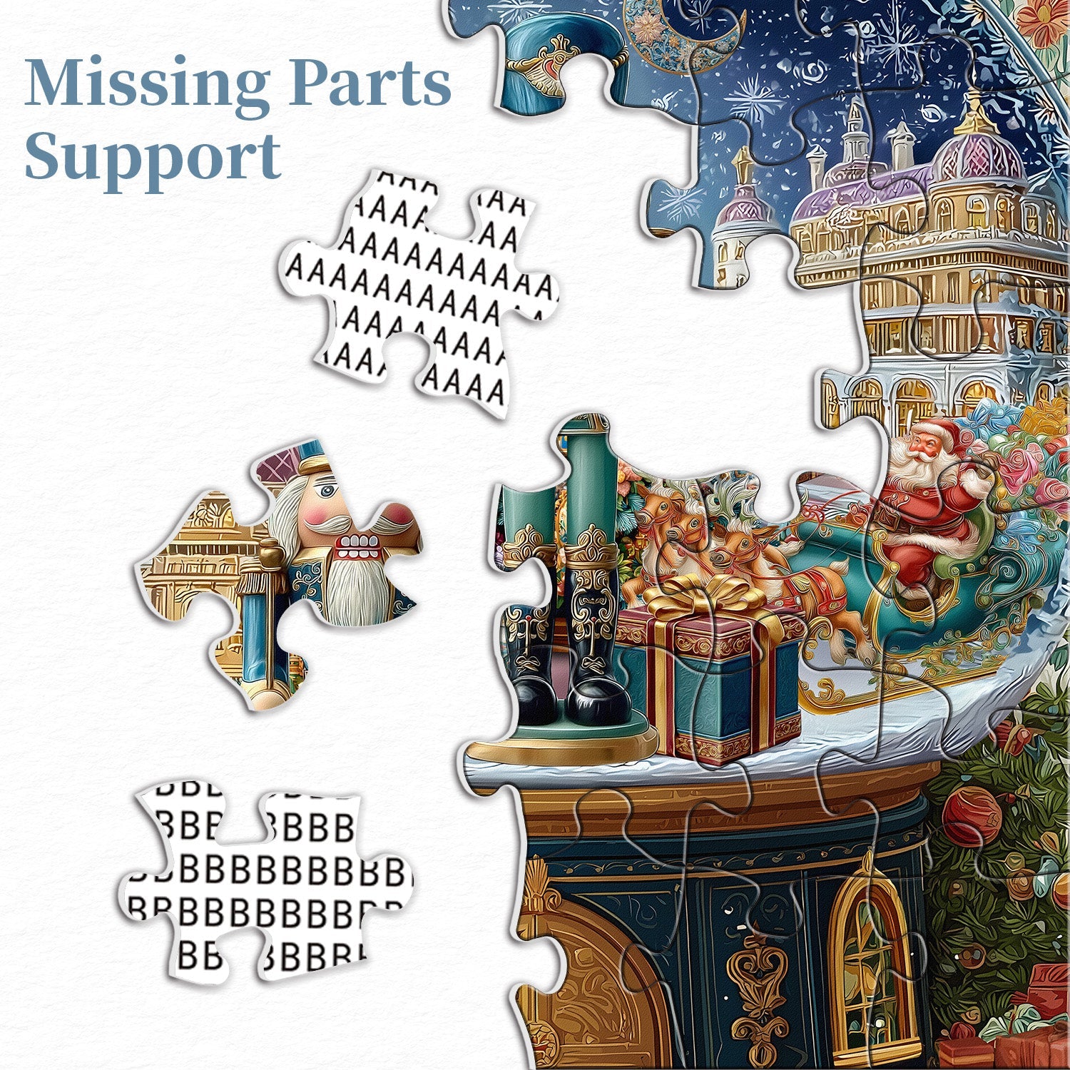 Christmas Nutcracker Globe Jigsaw Puzzle 1000 Piece