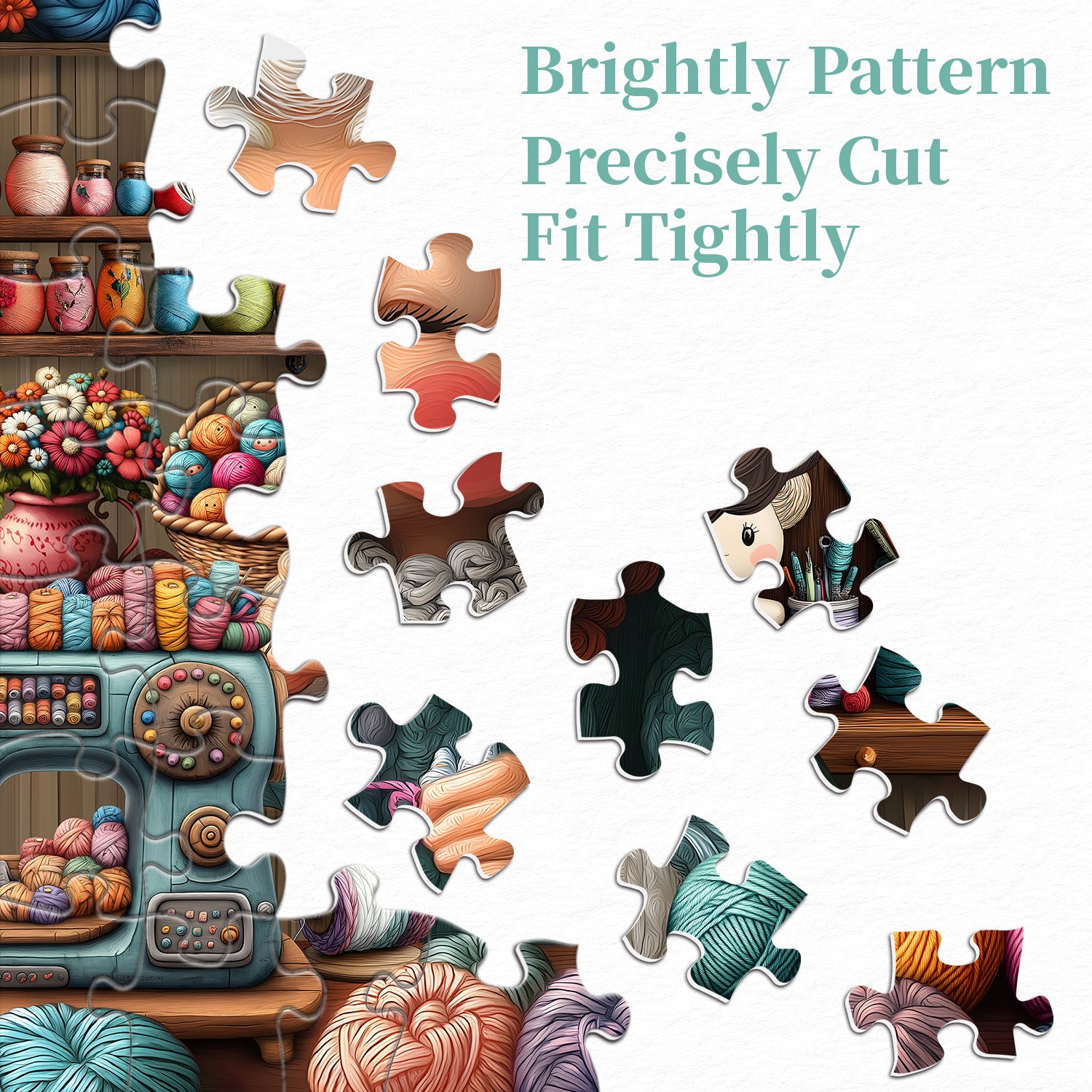 Grandma’s Knitting World  Jigsaw Puzzle 1000 Pieces
