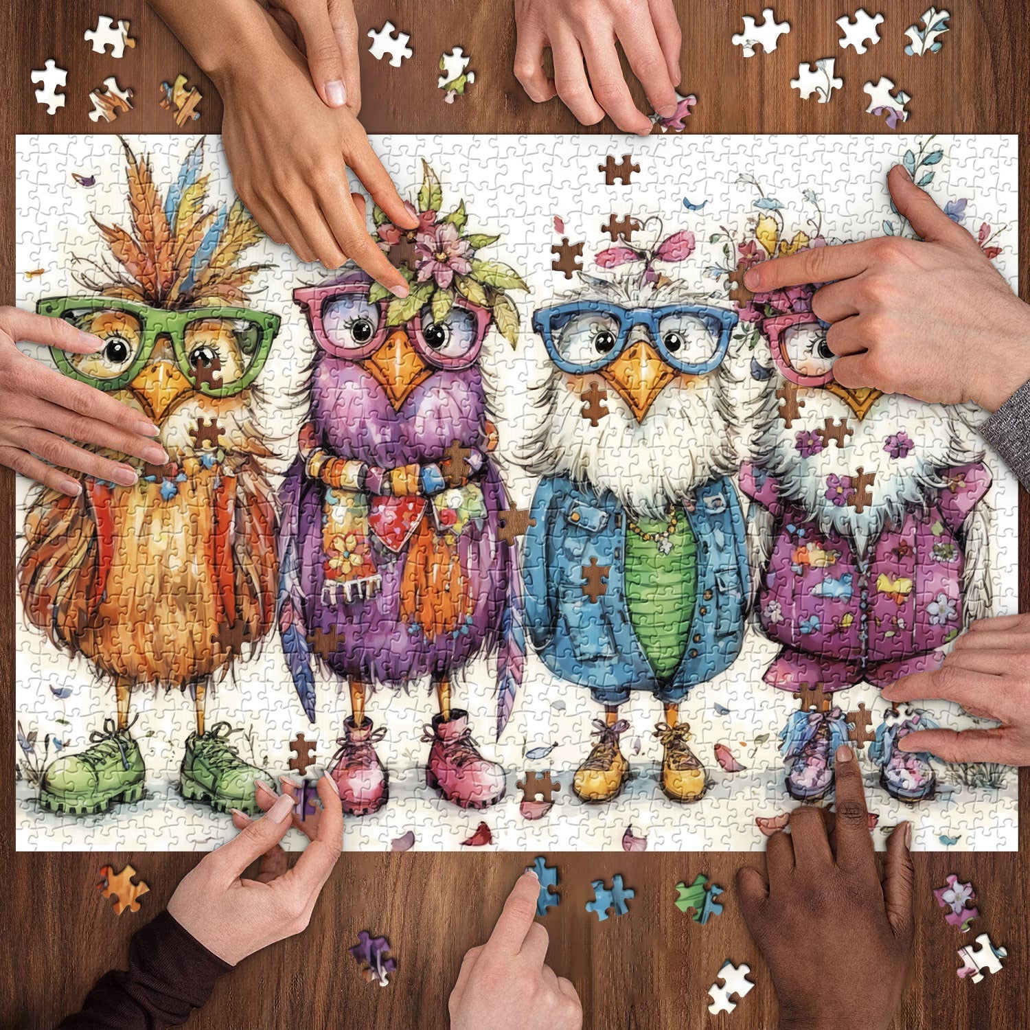 Stylish Chicks Jigsaw Puzzle 1000 Pieces
