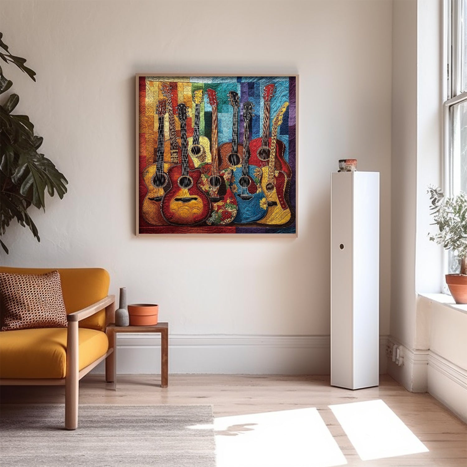 Fabric Guitar Jigsaw Puzzles 1000 Pieces