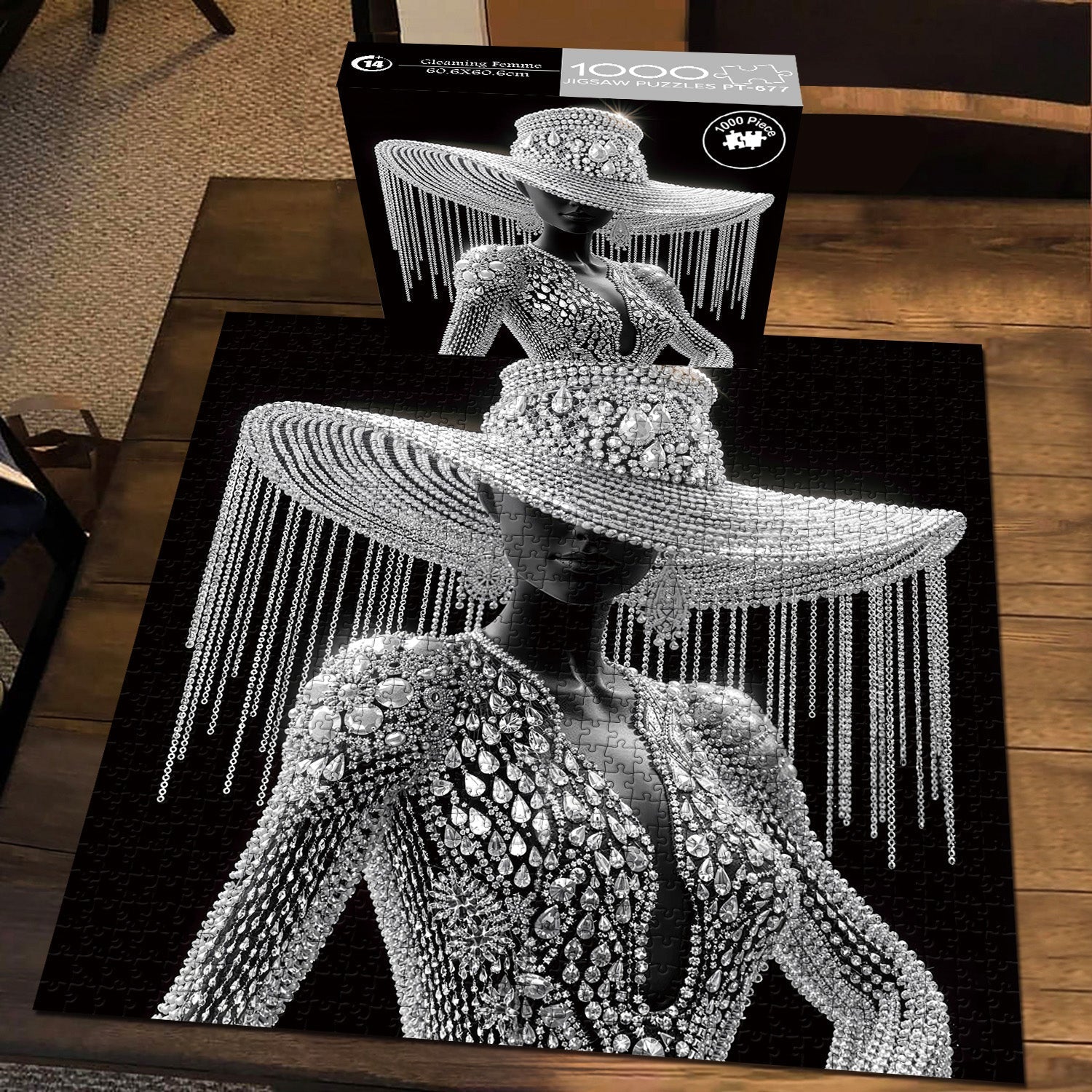 Gleaming Femme Jigsaw Puzzle 1000 Pieces