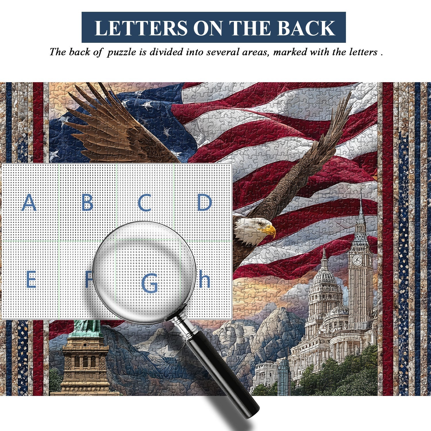 Eagle Over Liberty Jigsaw Puzzle 1000 Pieces