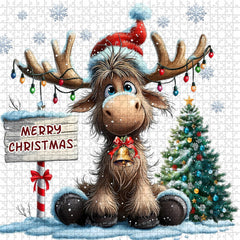 Elk Christmas Celebration Jigsaw Puzzles 1000 Pieces