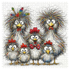 The Scruffy Chicks Jigsaw Puzzle 1000 Pieces
