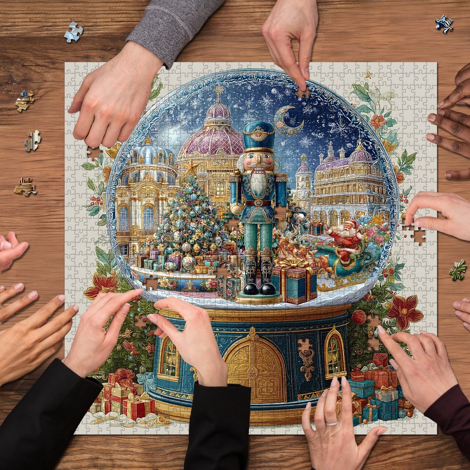 Christmas Nutcracker Globe Jigsaw Puzzle 1000 Piece