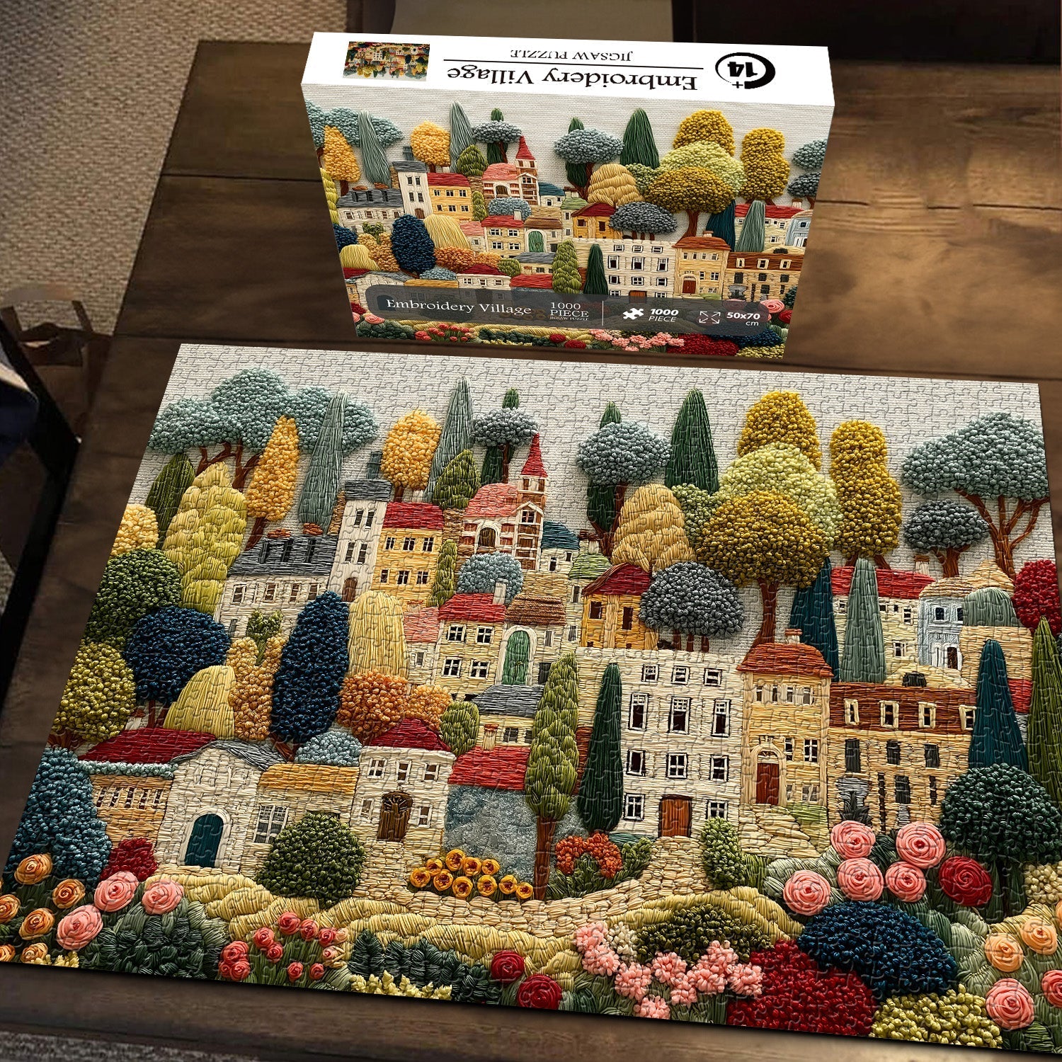 Embroidery Village Jigsaw Puzzle 1000 Pieces