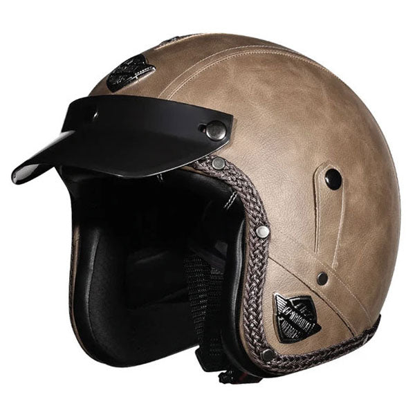 Retro jet motorcycle 3/4 riding helmet-I146