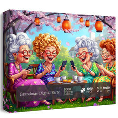 Grandmas' Digital Party Jigsaw Puzzle 1000 Pieces