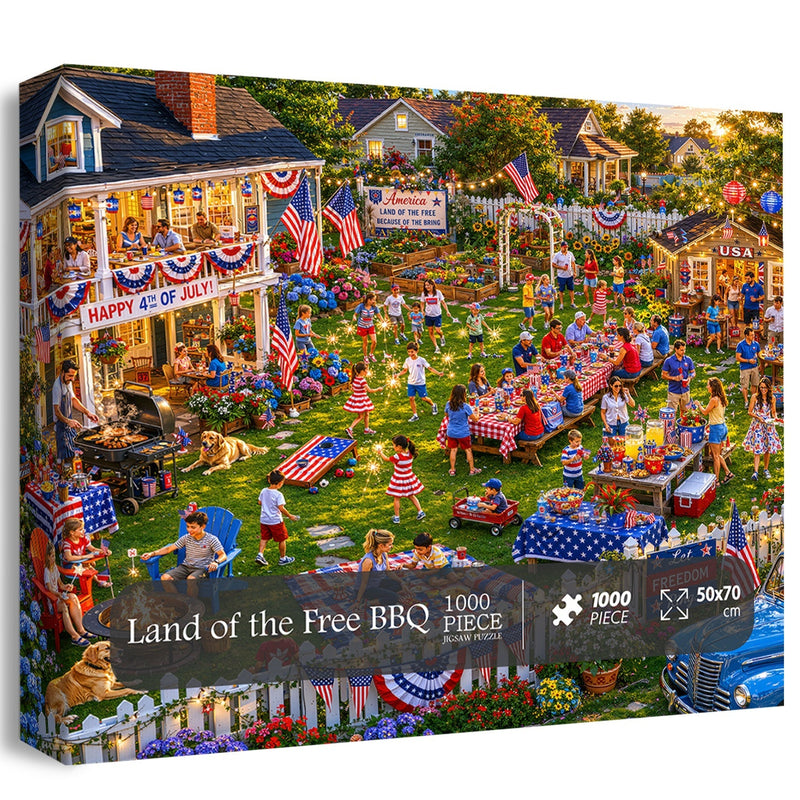 Land of the Free BBQ Jigsaw Puzzle 1000 Pieces