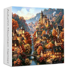 Autumn Mountain Hamlet  Jigsaw Puzzle 1000 Pieces