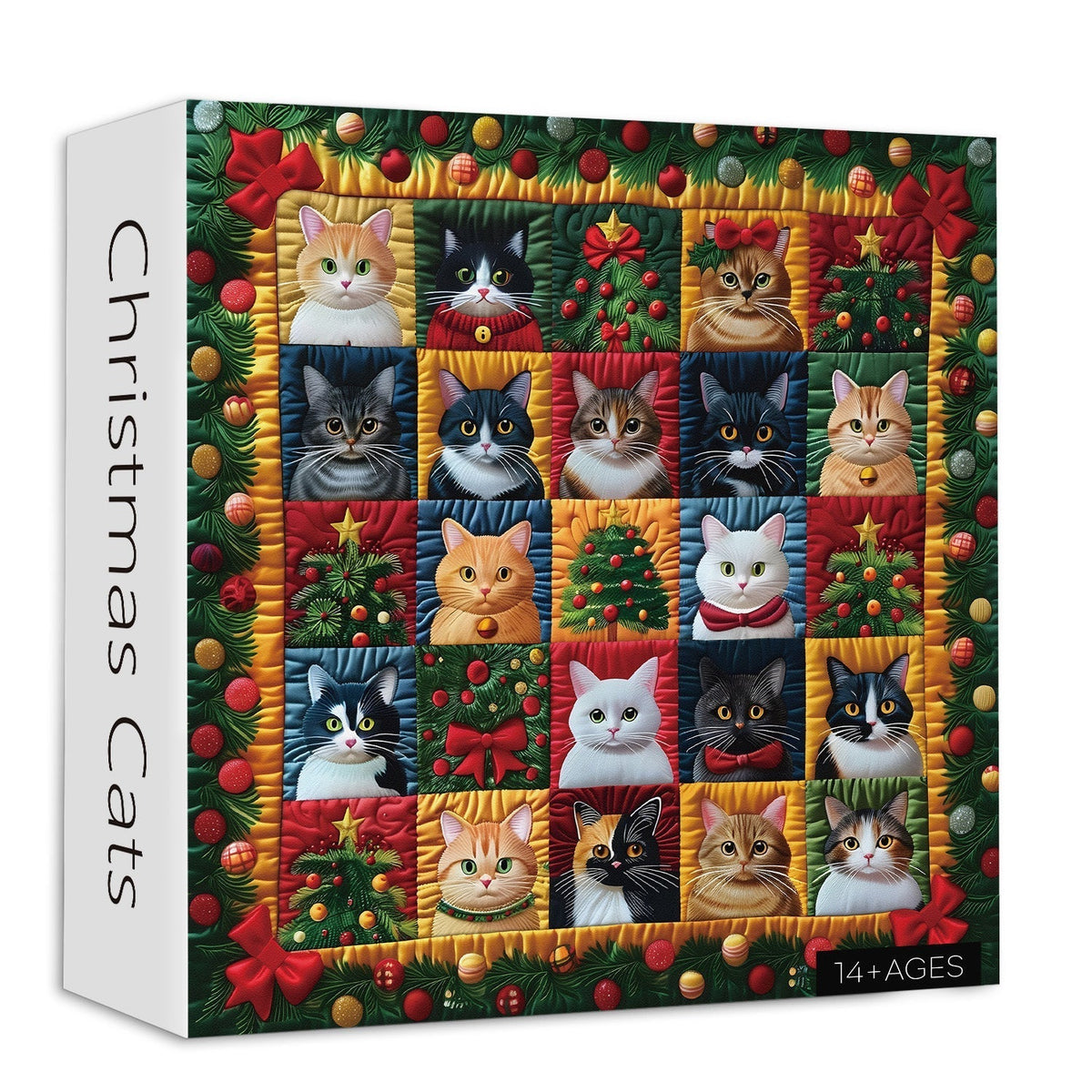 Christmas Cats Jigsaw Puzzle 1000 Piece