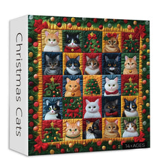 Christmas Cats Jigsaw Puzzle 1000 Piece