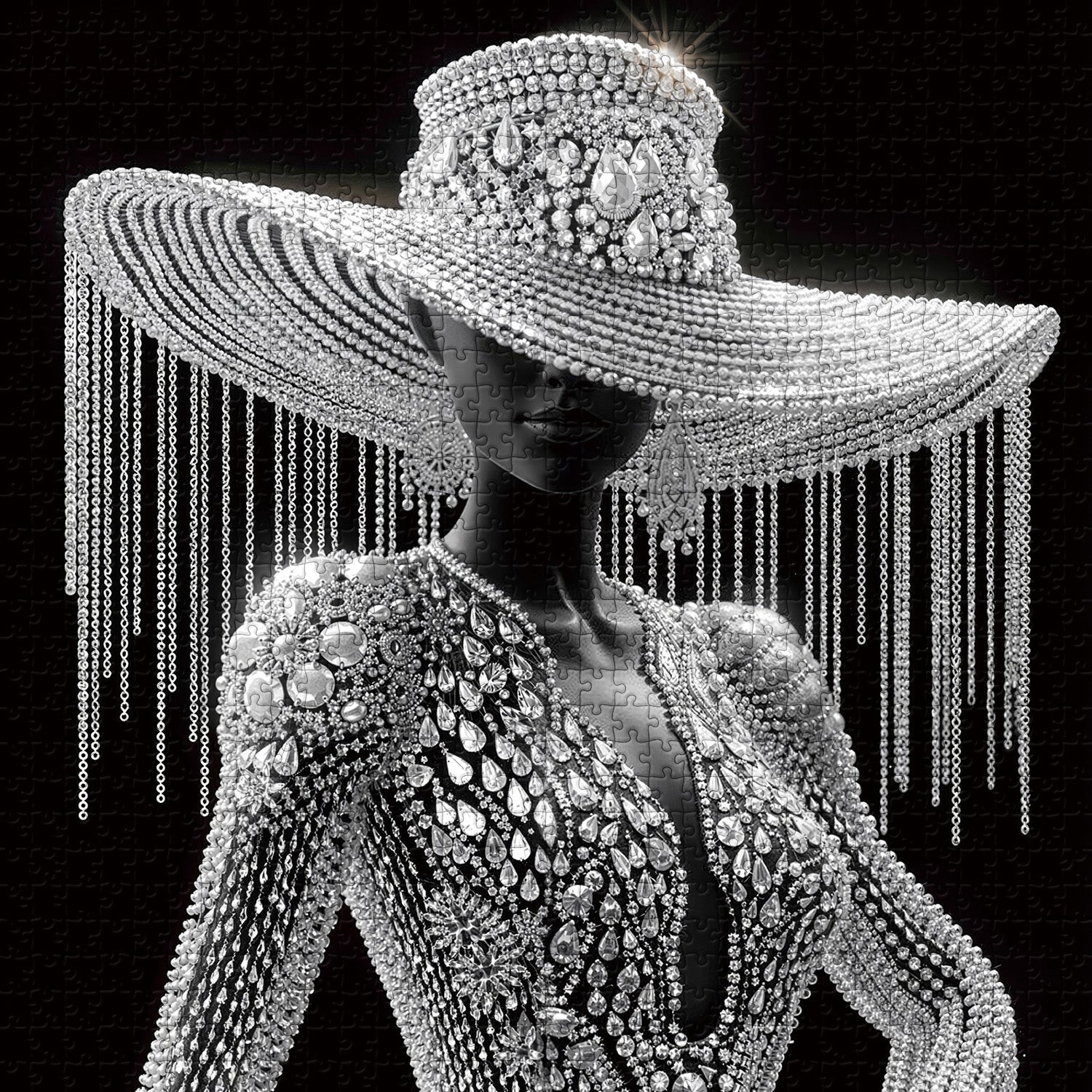 Gleaming Femme Jigsaw Puzzle 1000 Pieces