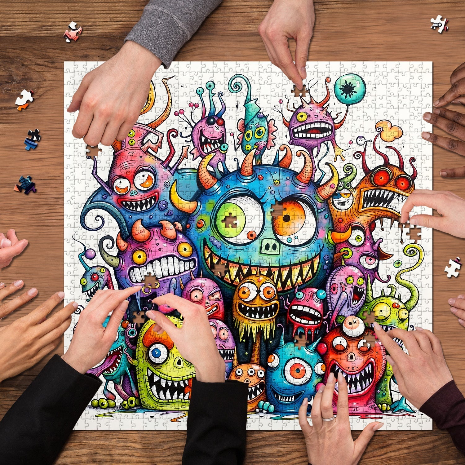 Monster Family Jigsaw Puzzle 1000 Pieces