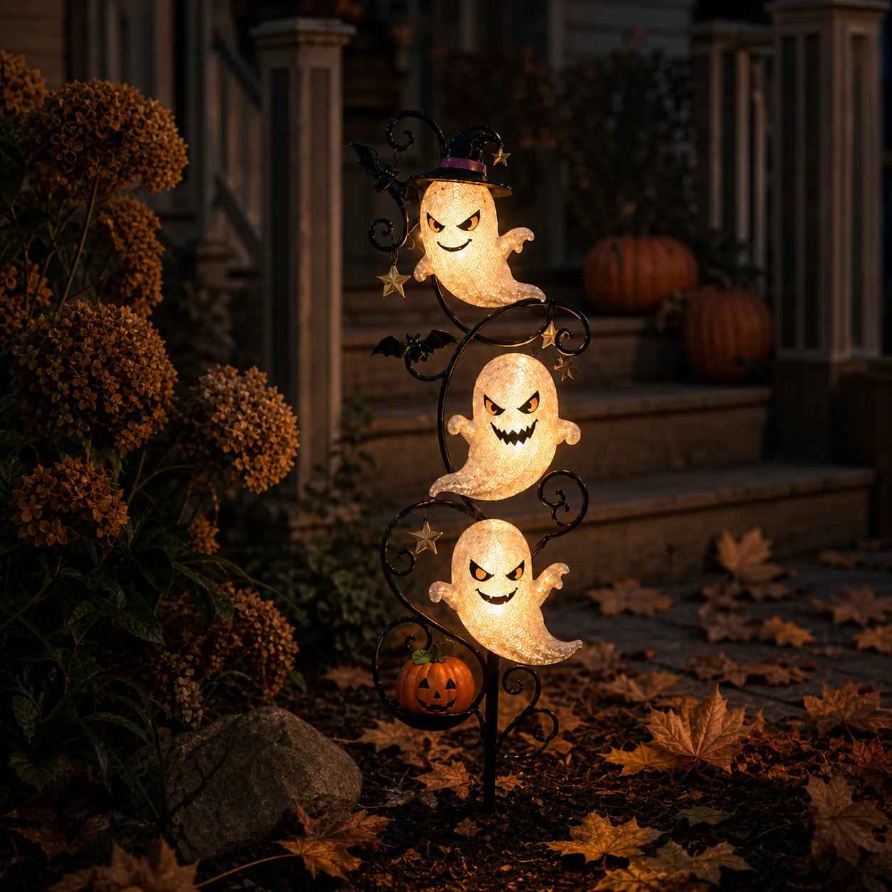 🎃 Halloween Early Bird Sale | 49% OFF Pumpkin Moon Garden Stake Light