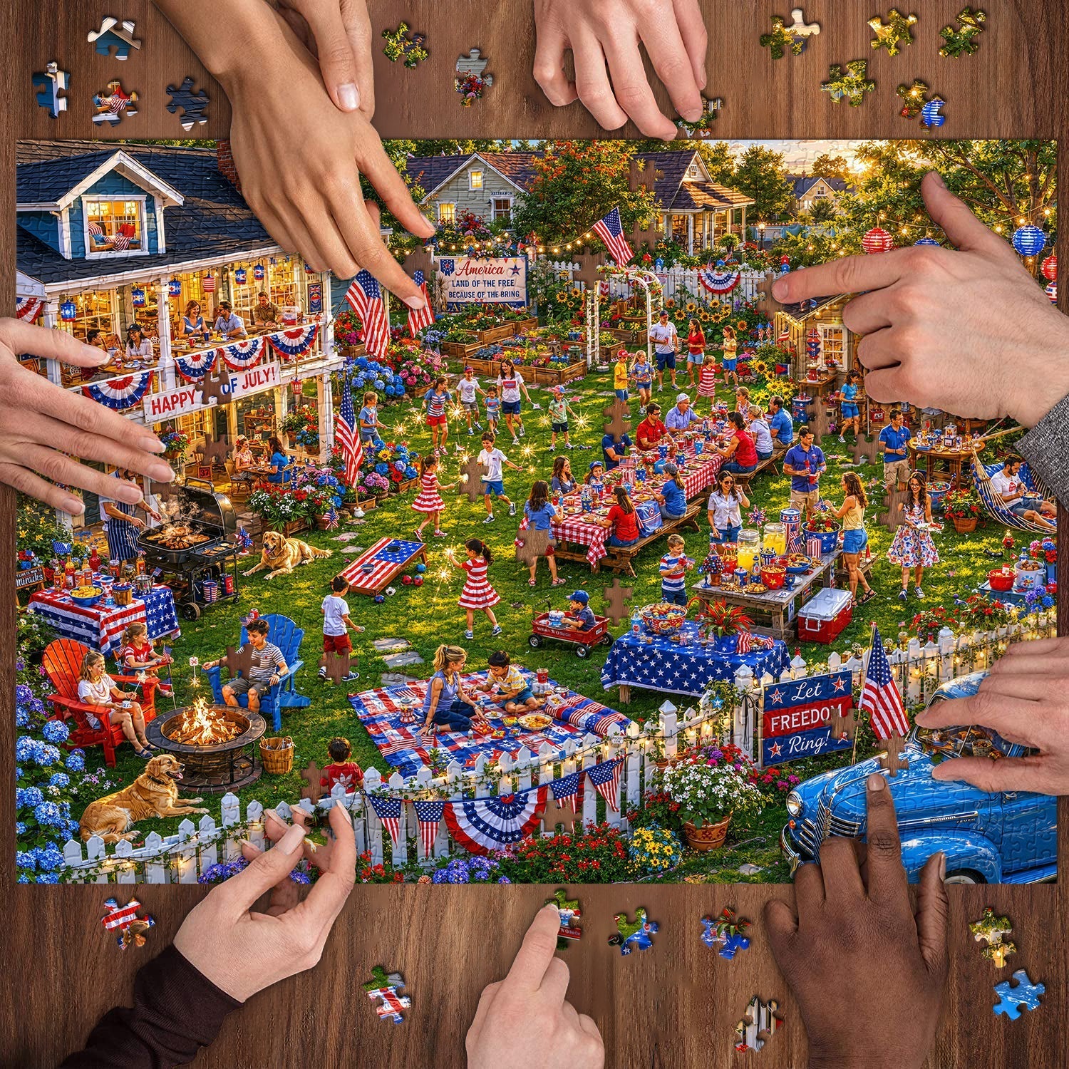 Land of the Free BBQ Jigsaw Puzzle 1000 Pieces