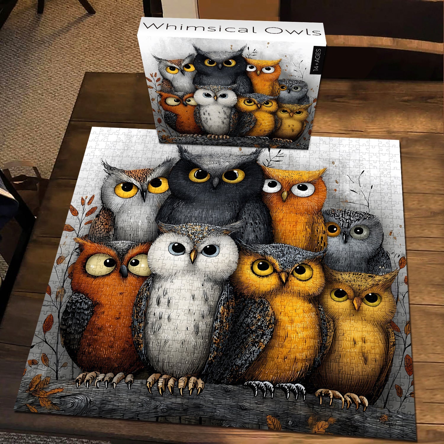 Whimsical Owls Jigsaw Puzzle 1000 Pieces