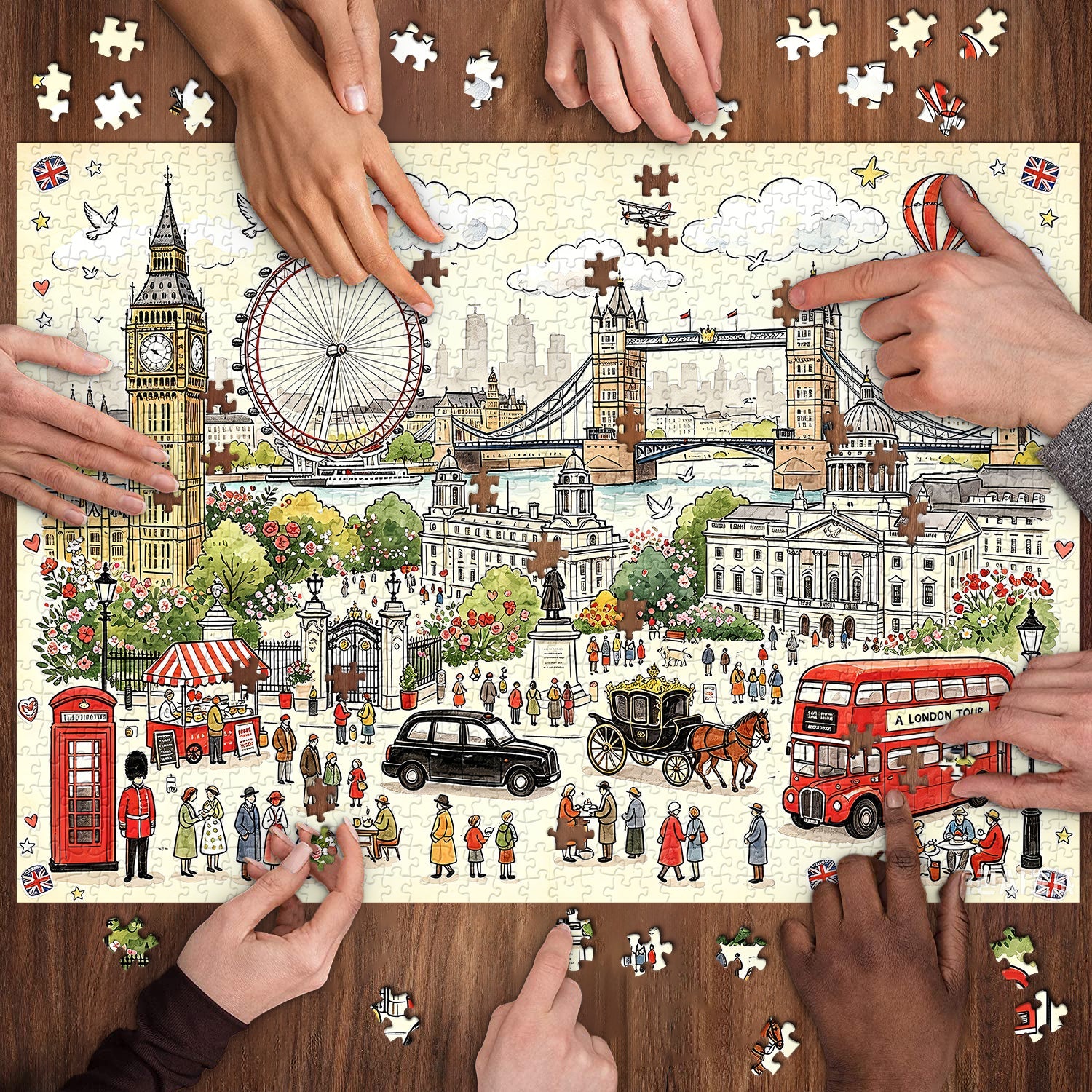 London City Wanderlust Jigsaw Puzzle 1000 Piece