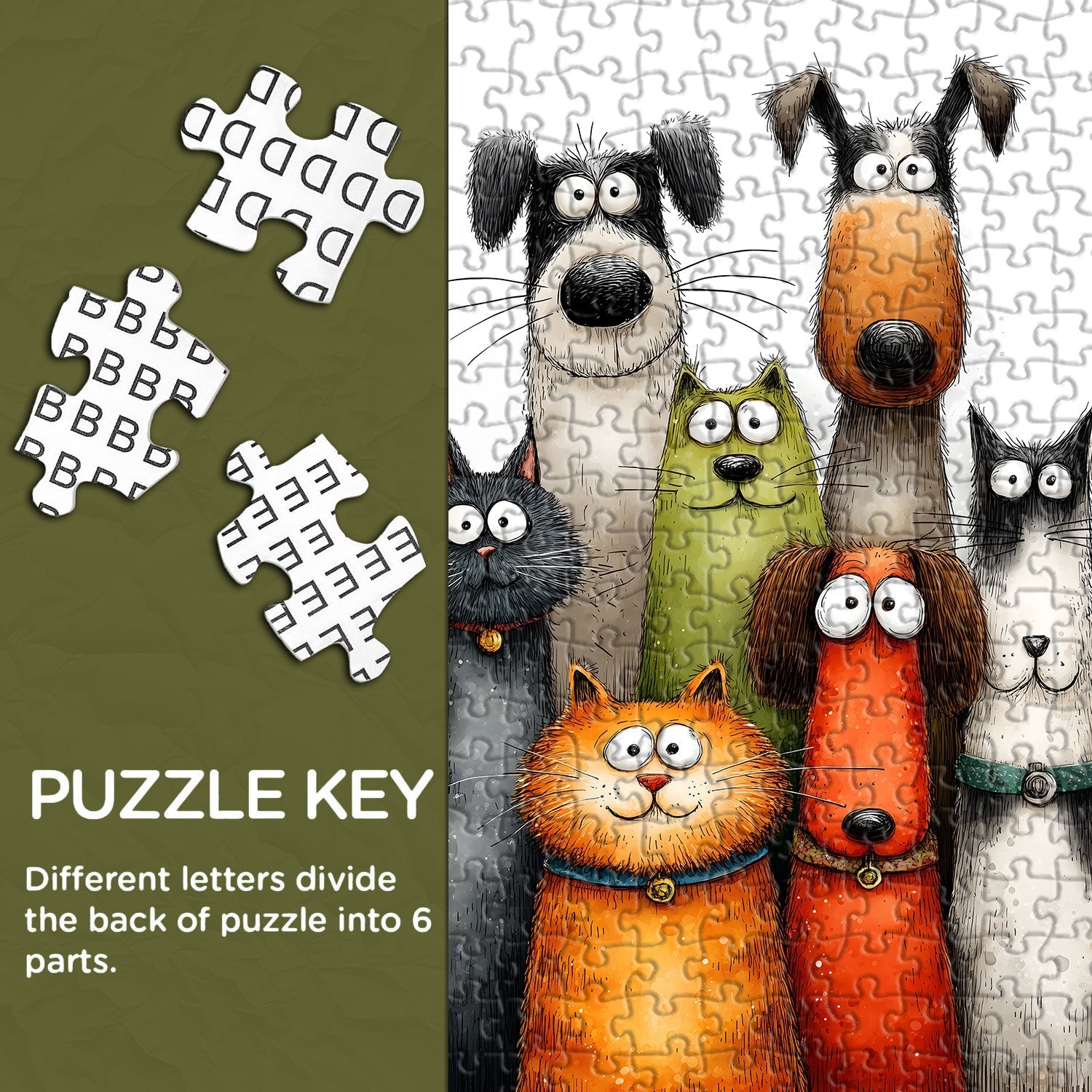 Funny Pets Jigsaw Puzzle 1000 Pieces