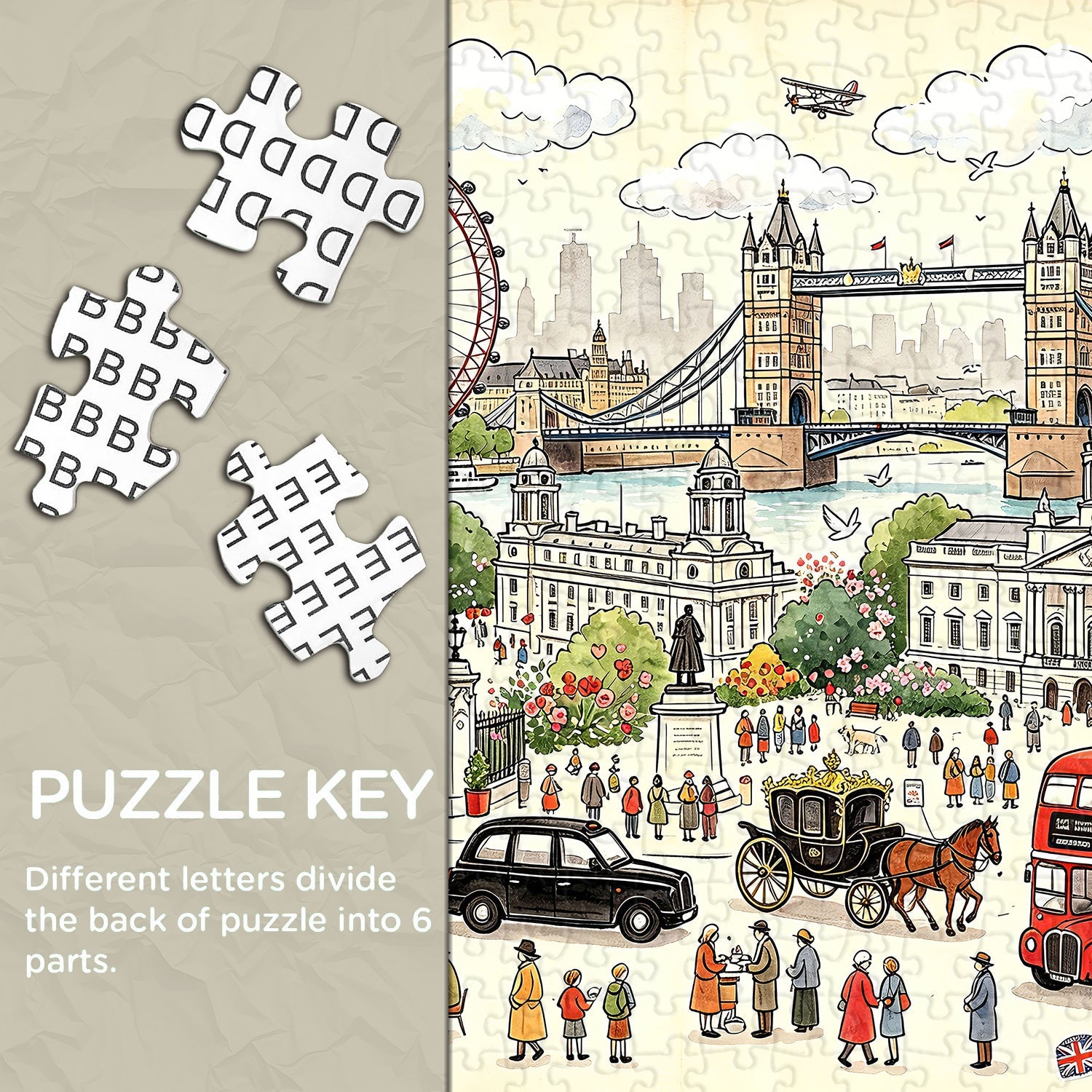 London City Wanderlust Jigsaw Puzzle 1000 Piece