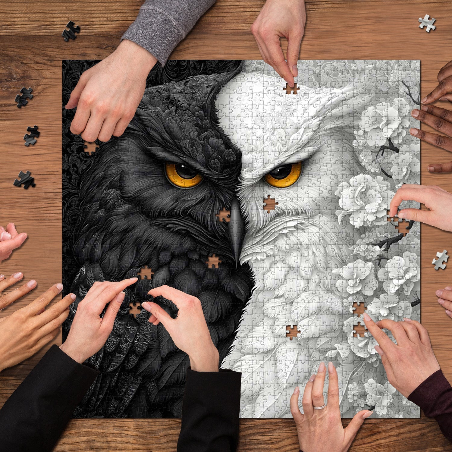 Impossible Difficult Owl Jigsaw Puzzle 1000 Pieces