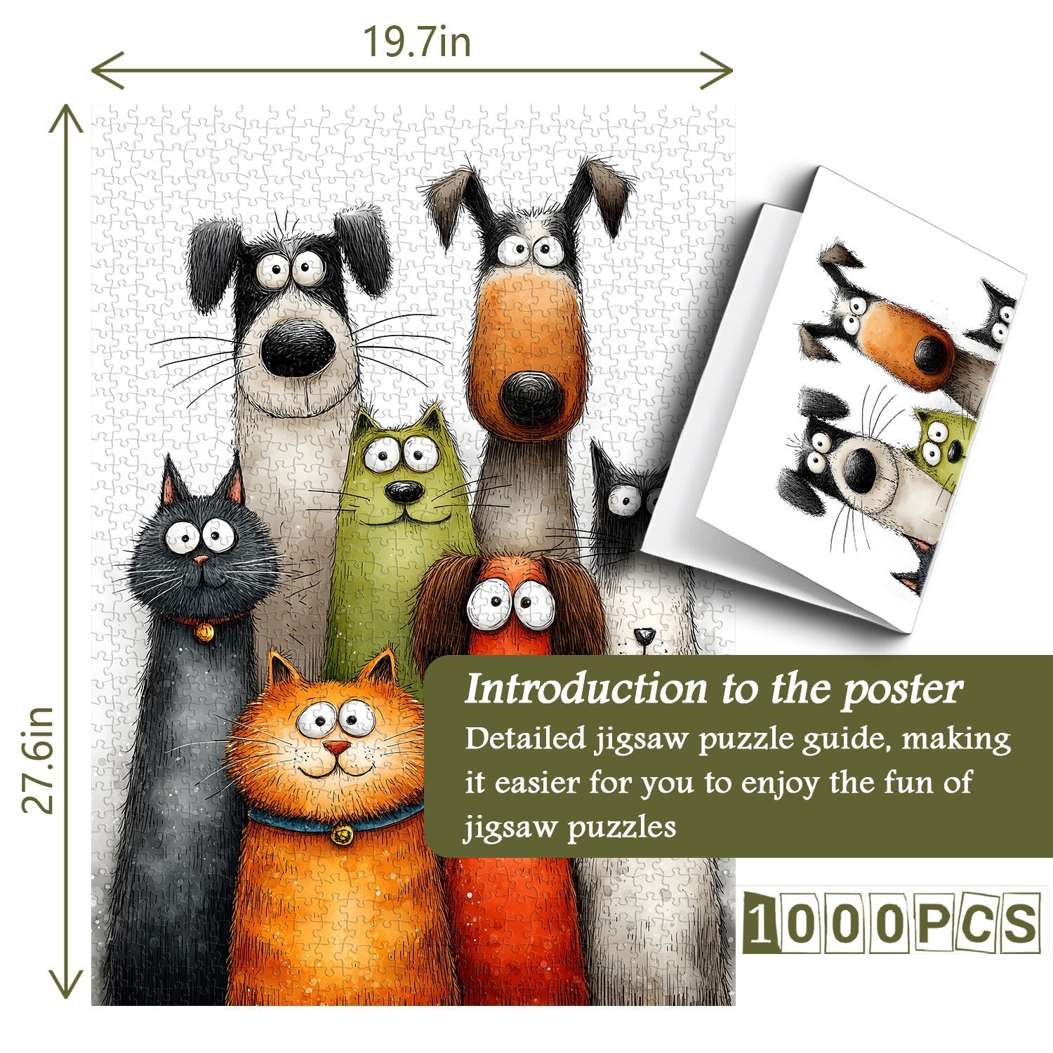 Funny Pets Jigsaw Puzzle 1000 Pieces