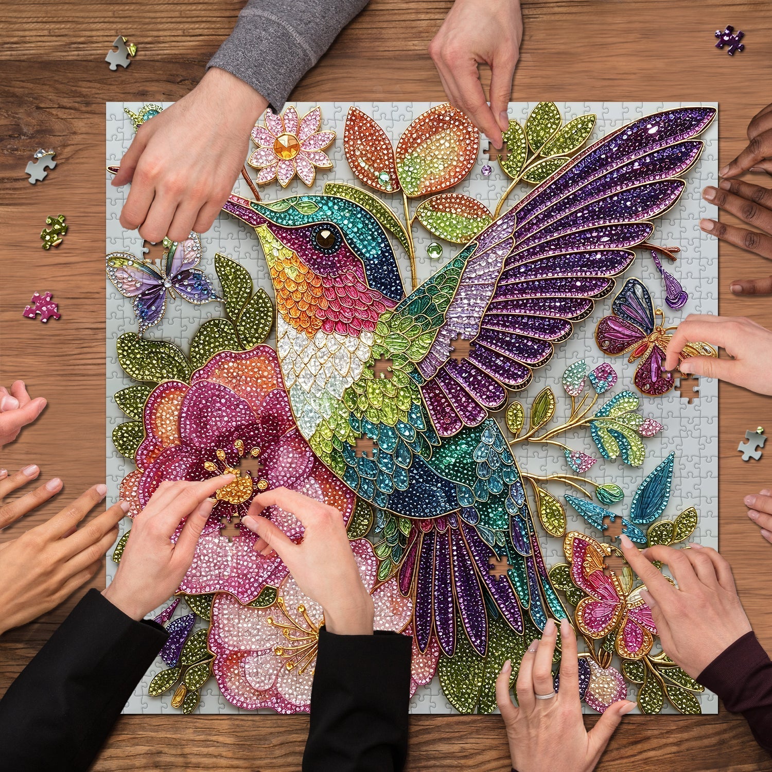 Gem Hummingbird Jigsaw Puzzle 1000 Pieces