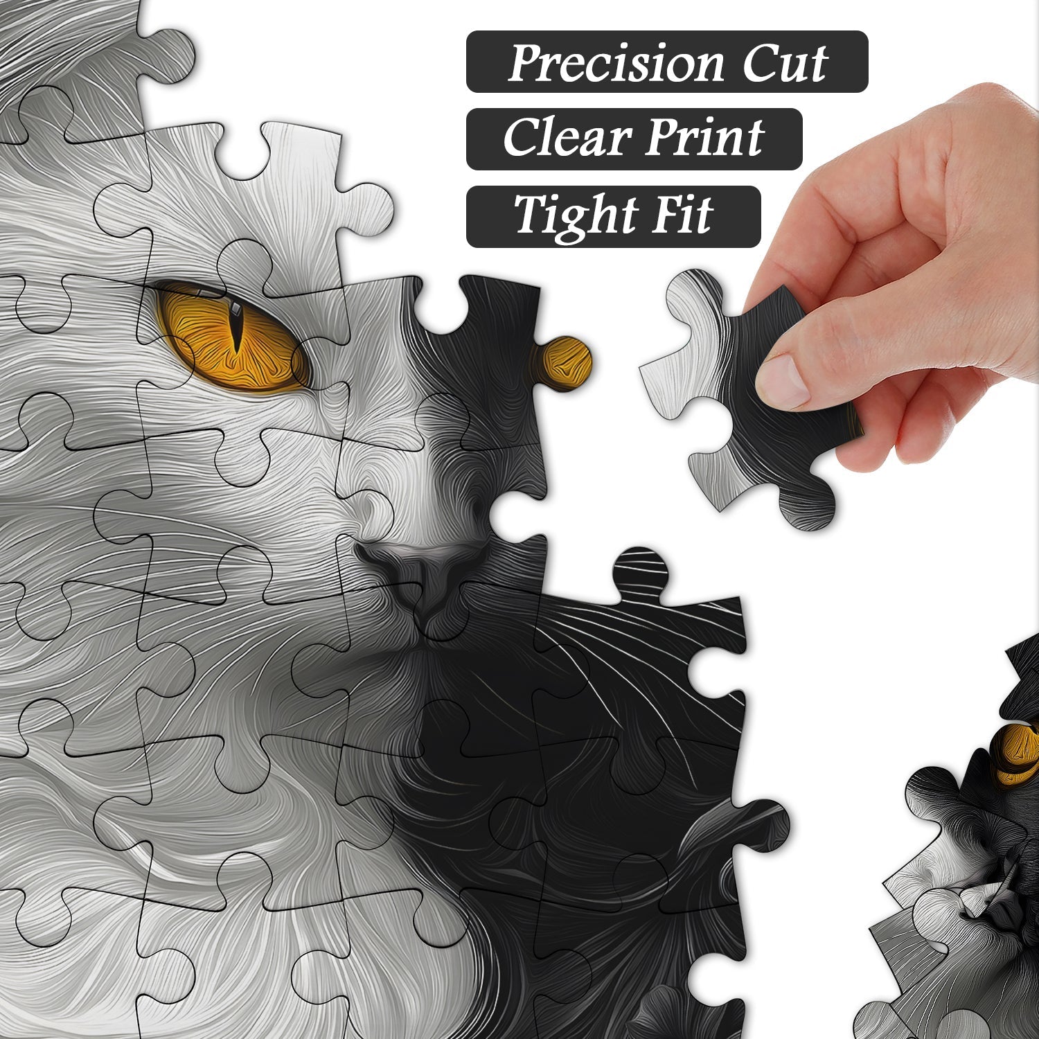 Yin Yang Cat Jigsaw Puzzle 1000 Pieces